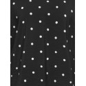 ONLY CARMAKOMA Carrie dot trekvartærmer t-shirt - Black