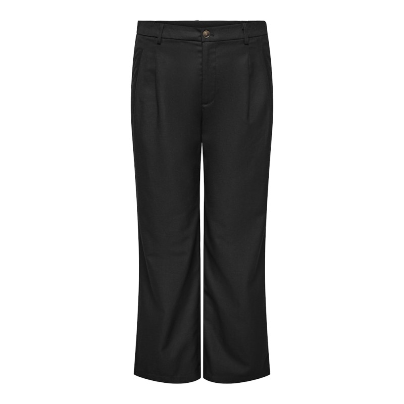 ONLY CARMAKOMA Baia hør wide bukser - Black