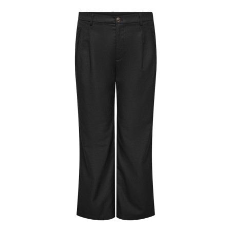 ONLY CARMAKOMA Baia hør wide bukser - Black