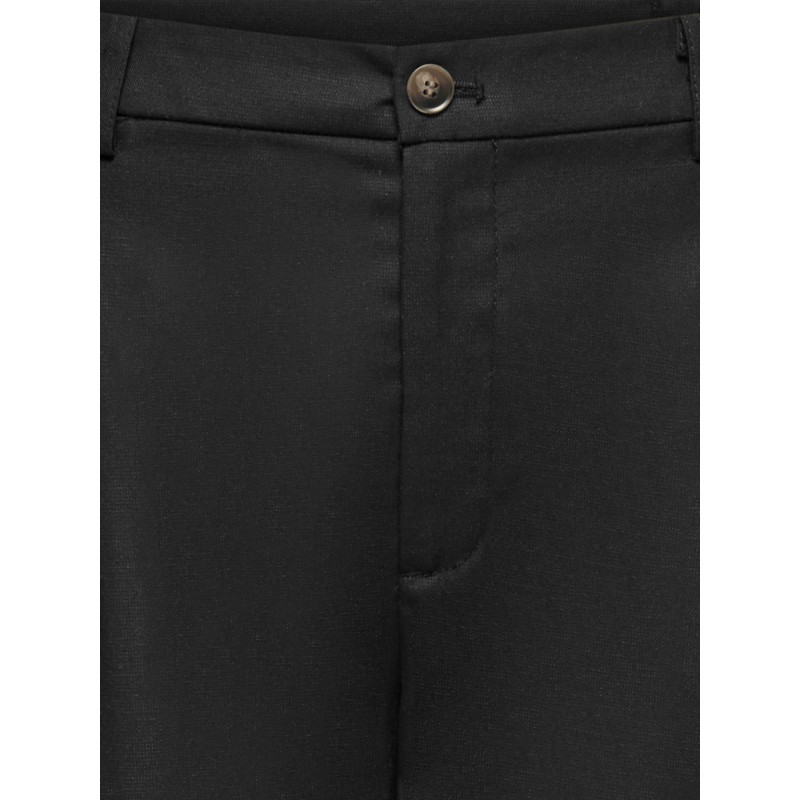 ONLY CARMAKOMA Baia hør wide bukser - Black