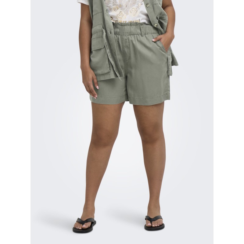 ONLY CARMAKOMA Zanzi shorts - Smokey Olive