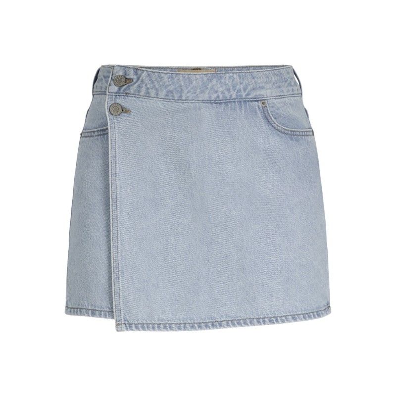 JJXX Greta HW denim shorts - Light Blue Denim