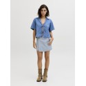 JJXX Greta HW denim shorts - Light Blue Denim