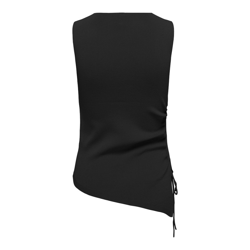 ONLY Milo ærmeløs string top - Black