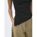 ONLY Milo ærmeløs string top - Black
