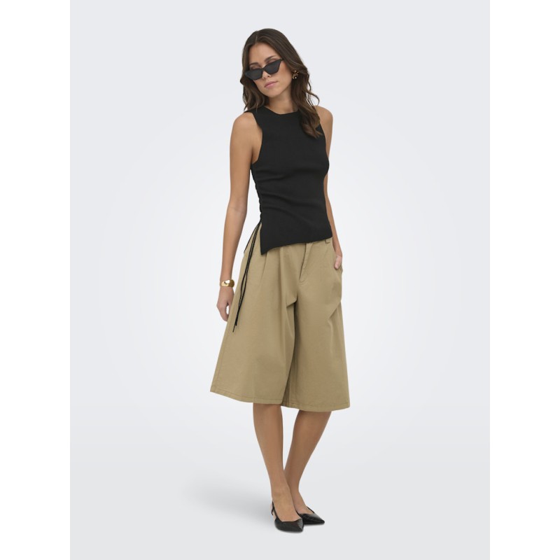 ONLY Milo ærmeløs string top - Black