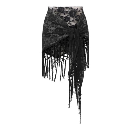 JDY Ofina fringe tørklæde - Black
