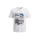 JACK & JONES JUNIOR Track skull kortærmet t-shirt - Bright White