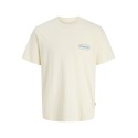 JACK & JONES JUNIOR Riviera vintage poster kortærmet t-shirt - Antique White