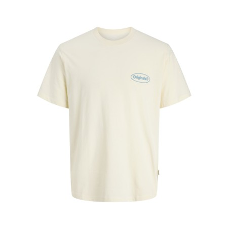 JACK & JONES JUNIOR Riviera vintage poster kortærmet t-shirt - Antique White