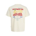 JACK & JONES JUNIOR Riviera vintage poster kortærmet t-shirt - Antique White