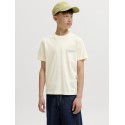 JACK & JONES JUNIOR Riviera vintage poster kortærmet t-shirt - Antique White