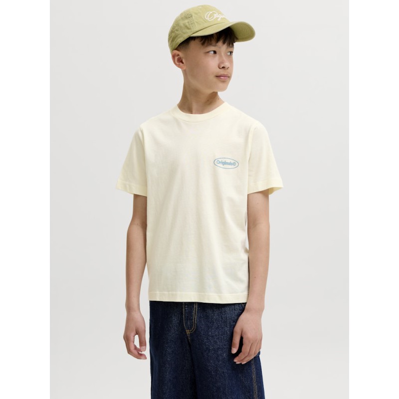 JACK & JONES JUNIOR Riviera vintage poster kortærmet t-shirt - Antique White