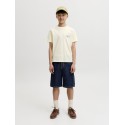 JACK & JONES JUNIOR Riviera vintage poster kortærmet t-shirt - Antique White