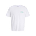 JACK & JONES JUNIOR Riviera vintage poster kortærmet t-shirt - Bright White