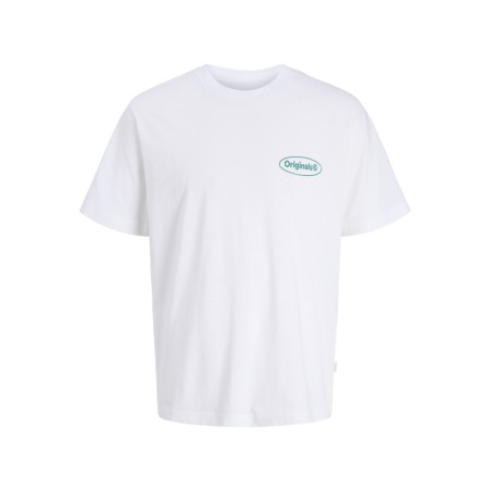 JACK & JONES JUNIOR Riviera vintage poster kortærmet t-shirt - Bright White