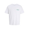 JACK & JONES JUNIOR Riviera vintage poster kortærmet t-shirt - Bright White