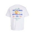 JACK & JONES JUNIOR Riviera vintage poster kortærmet t-shirt - Bright White