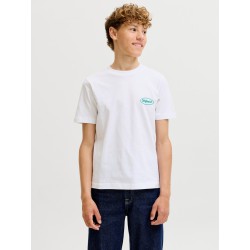 JACK & JONES JUNIOR Riviera vintage poster kortærmet t-shirt - Bright White