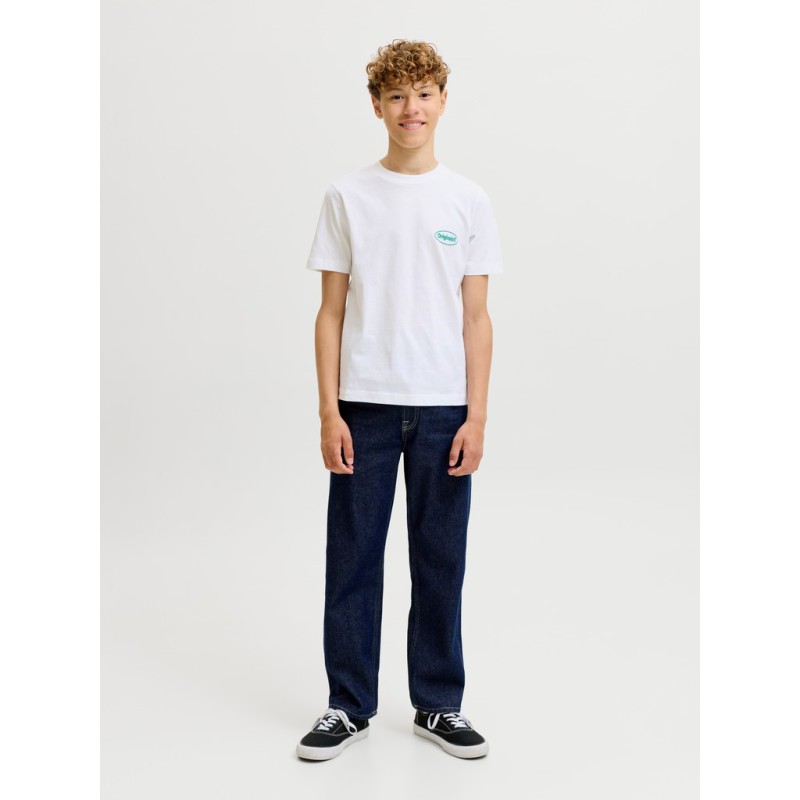 JACK & JONES JUNIOR Riviera vintage poster kortærmet t-shirt - Bright White
