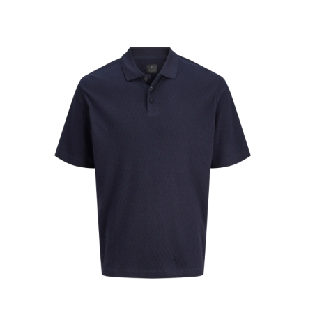 JACK & JONES Bla robert kortærmet polo - Night Sky