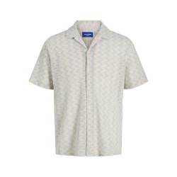 JACK & JONES Summer luke texture kortærmet resort skjorte - Skyway