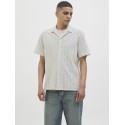 JACK & JONES Summer luke texture kortærmet resort skjorte - Skyway