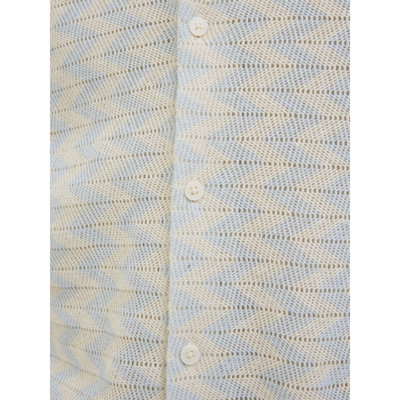 JACK & JONES Summer luke texture kortærmet resort skjorte - Skyway