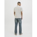 JACK & JONES Summer luke texture kortærmet resort skjorte - Skyway