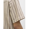 JACK & JONES Summer luke texture kortærmet resort skjorte - Mocha meringue