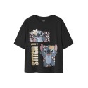 NAME IT KIDS Jyna stitch kortærmet t-shirt - Black