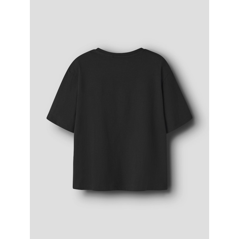 NAME IT KIDS Jyna stitch kortærmet t-shirt - Black