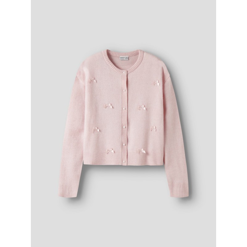 NAME IT KIDS Karin langærmet strik cardigan - Lotus