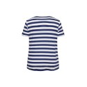ONLY CARMAKOMA Anita kortærmet t-shirt - Navy Peony CD. Detail Emb. heart Poinsettia