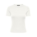 ONLY June kortærmet t-shirt - Cloud Dancer