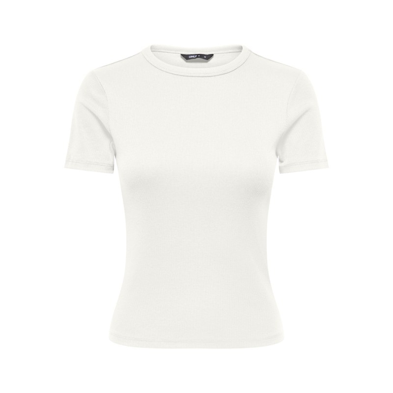 ONLY June kortærmet t-shirt - Cloud Dancer