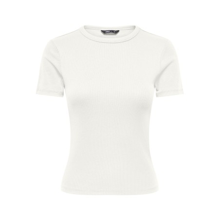 ONLY June kortærmet t-shirt - Cloud Dancer