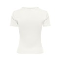 ONLY June kortærmet t-shirt - Cloud Dancer