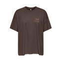 ONLY Vivvi kortærmet lovely t-shirt - Chocolate Martini Coffee vibes
