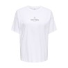 ONLY Vivvi kortærmet lovely t-shirt - Bright White Espresso festival boho