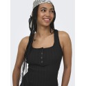 ONLY Bree kortærmet firkantet strik tanktop - Sort