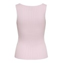 ONLY Bree kortærmet firkantet strik tanktop - Pale Lilac