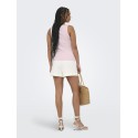 ONLY Bree kortærmet firkantet strik tanktop - Pale Lilac