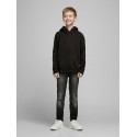 JACK & JONES Junior Soft Hoodie - Sort