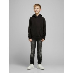 JACK & JONES Junior Soft Hoodie - Sort