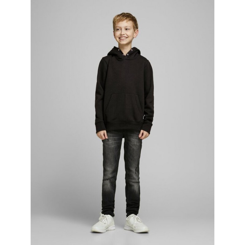 JACK & JONES Junior Soft Hoodie - Sort