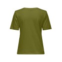 ONLY Happy S/S Rund Hals T-shirt - Cardamom Seed