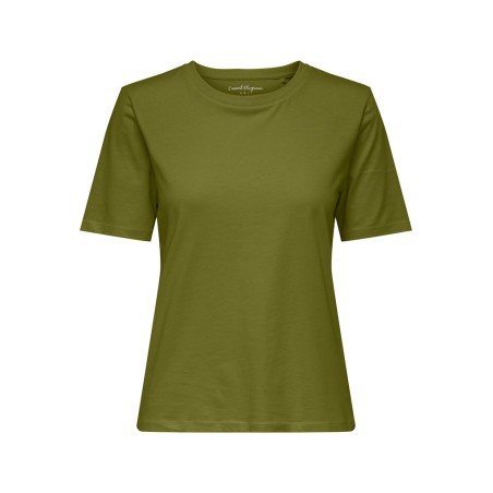 ONLY Happy S/S Rund Hals T-shirt - Cardamom Seed