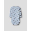 NAME IT Baby Kontor langærmet bodystocking - Ashley Blue