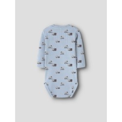 NAME IT Baby Kontor langærmet bodystocking - Ashley Blue